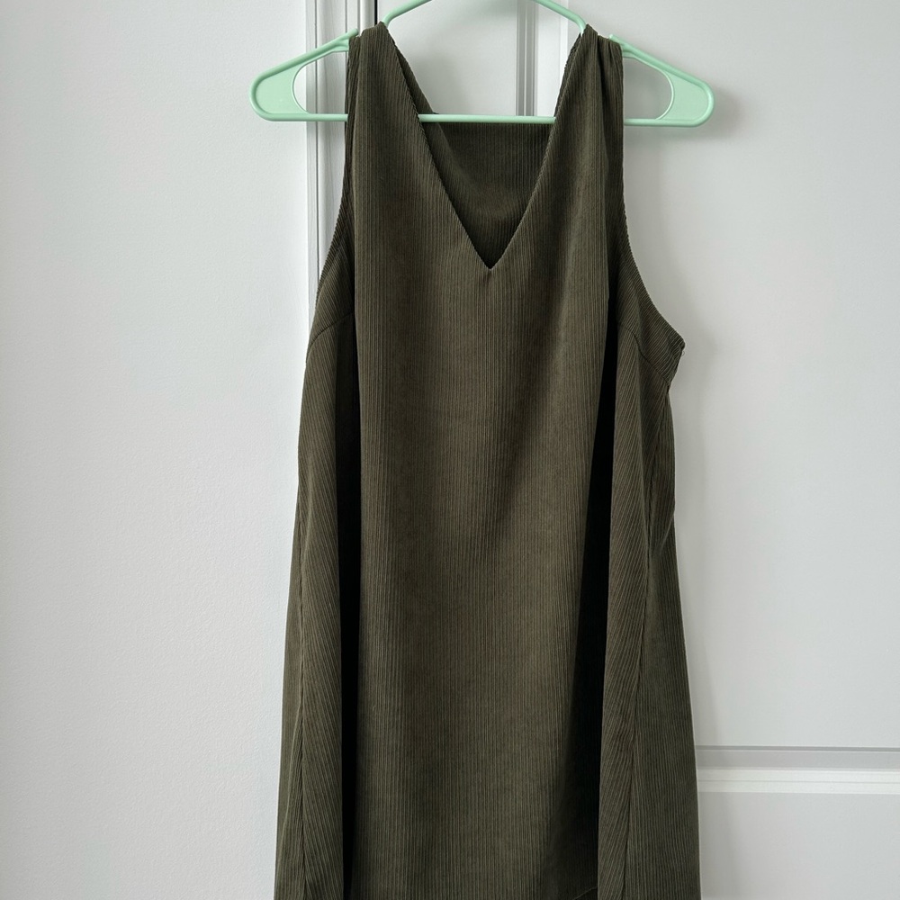 Olive Green Jumper Dress